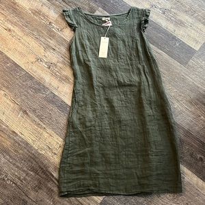 Lina tomei olive dress
